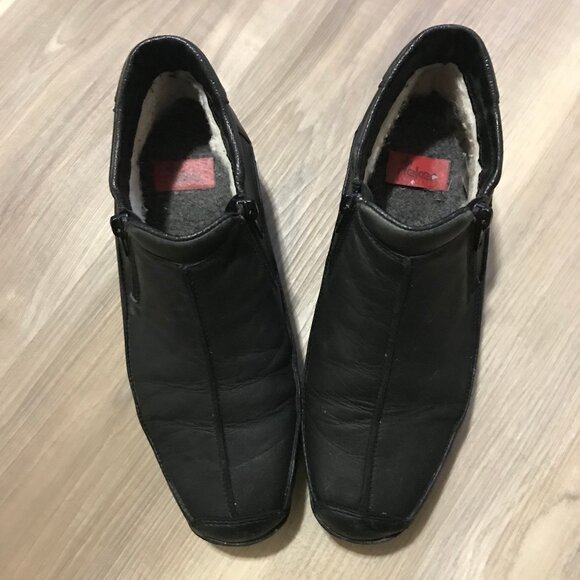 Rieker Tex Ladies Black Leather Ankle Boots Size 41 - Picture 6 of 6